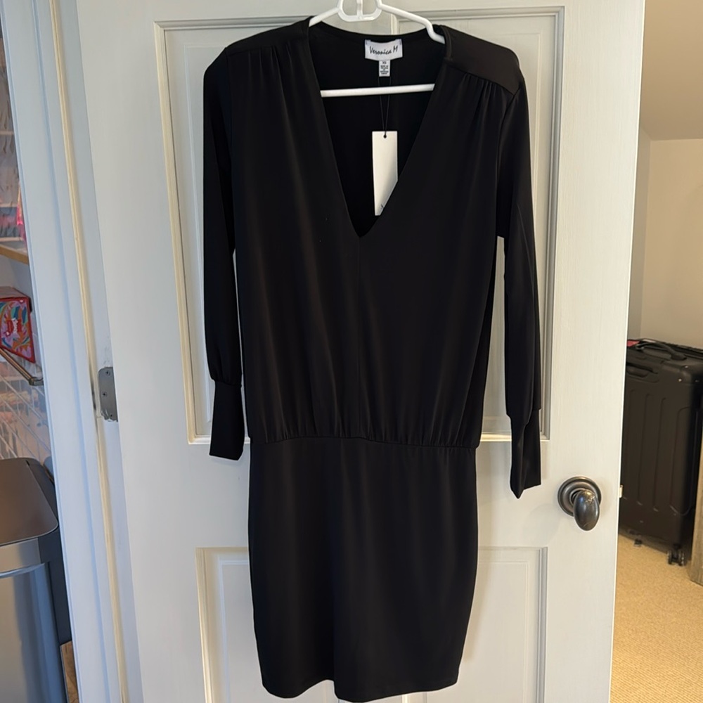 Black dress retailed for $148, selling for $50.